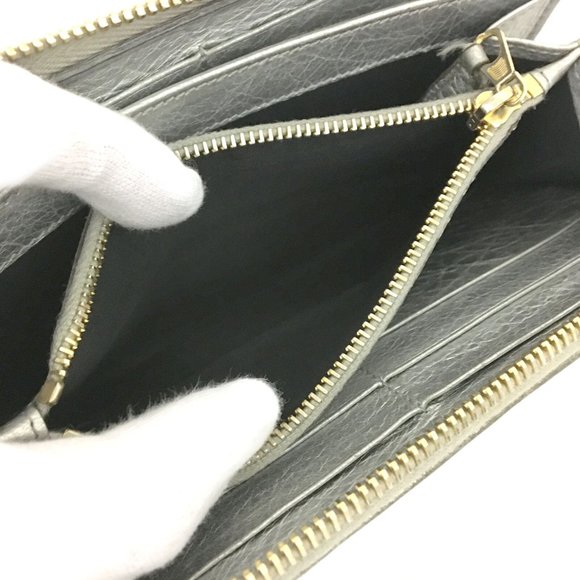 BALENCIAGA The City Leather Zip Around Long Wallet /1D6891 - Picture 7 of 8